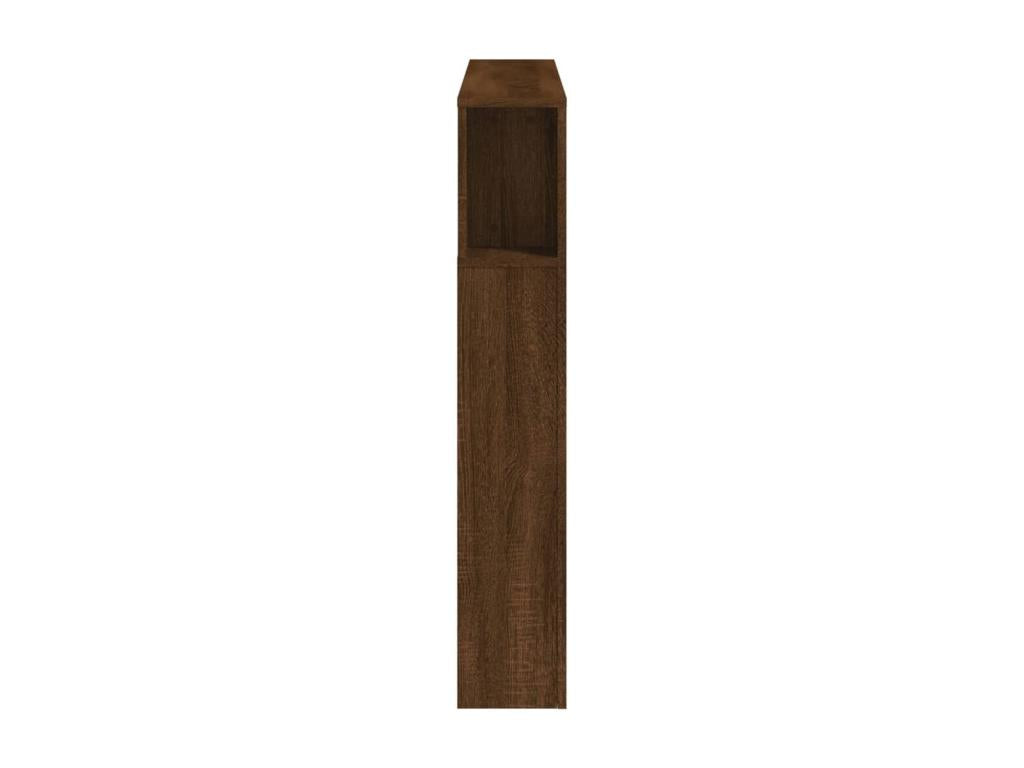 Tête de lit à LED chêne marron 120x18.5x103.5cm bois ingénierie