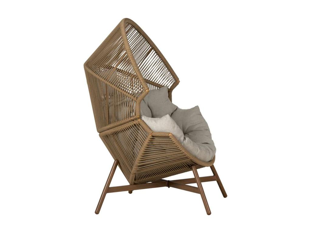 Chaise longue Vertchez naturel.
