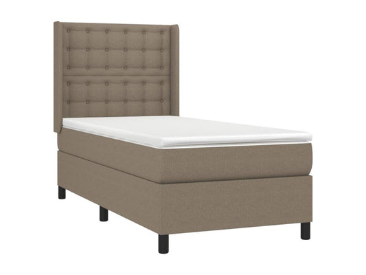 Lit à sommier tapissier avec matelas Vertchez 90x200 cm Tissu
