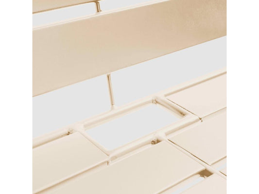 Canapé de jardin en métal ivoire - Meublita