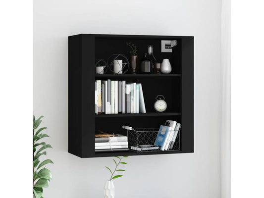 Armoire murale Noir 80x33x80 cm Bois d'ingénierie
