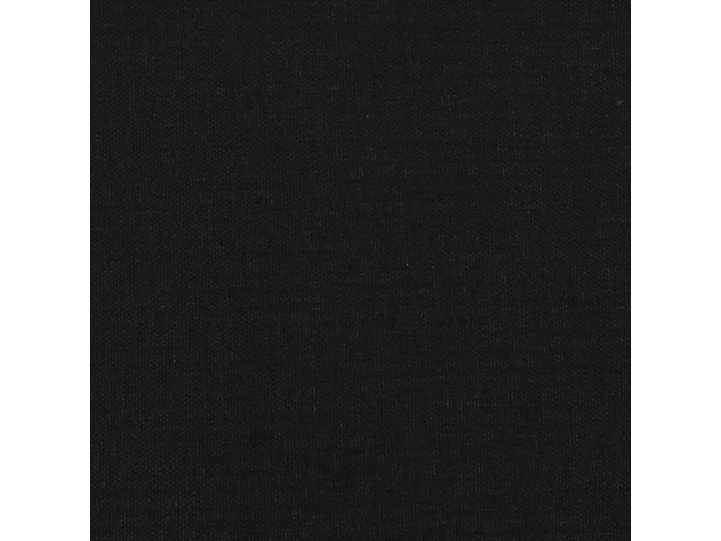 Tête de lit avec oreilles Noir 203x16x118/128 cm Tissu
