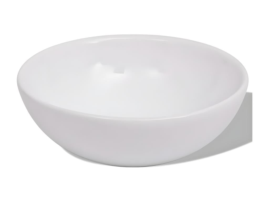 Meuble de salle de bain 4 pcs avec lavabo et robinet Beige