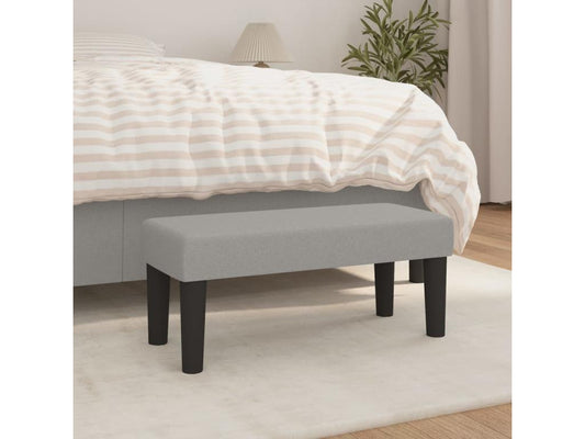 Banc Gris clair 70x30x30 cm Tissu
