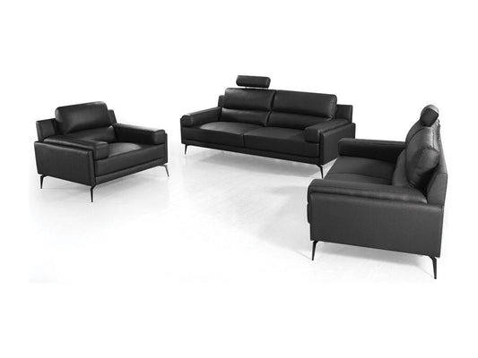 Fauteuil cuir Design Vertchez Noir