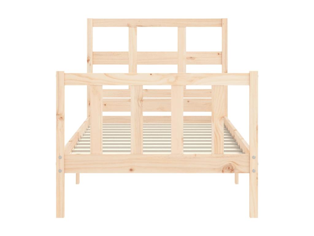 Cadre de lit sans matelas 90x200 cm bois de pin massif