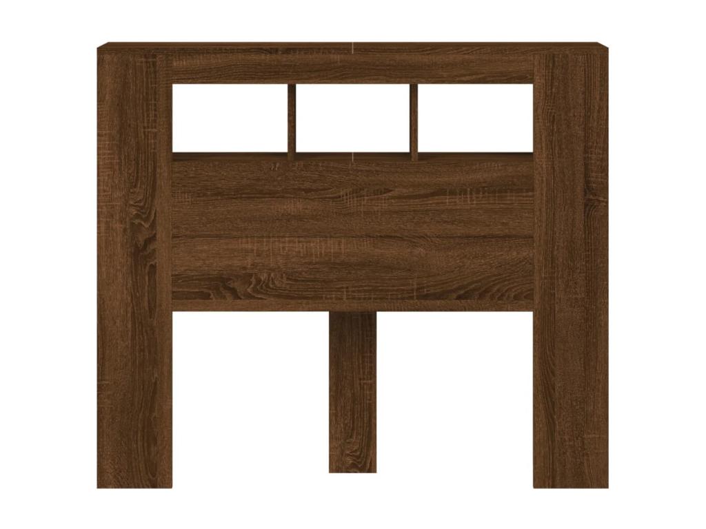 Tête de lit à LED chêne marron 120x18.5x103.5cm bois ingénierie