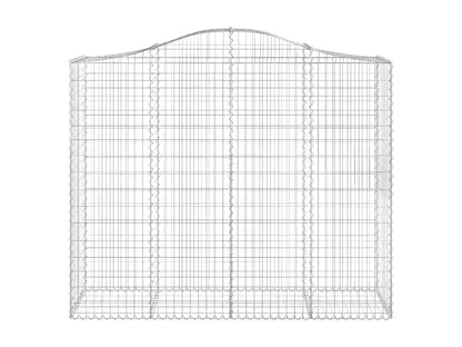 Paniers à gabions arqués 11 pièces 200x50x160/180 cm Fer renforcé