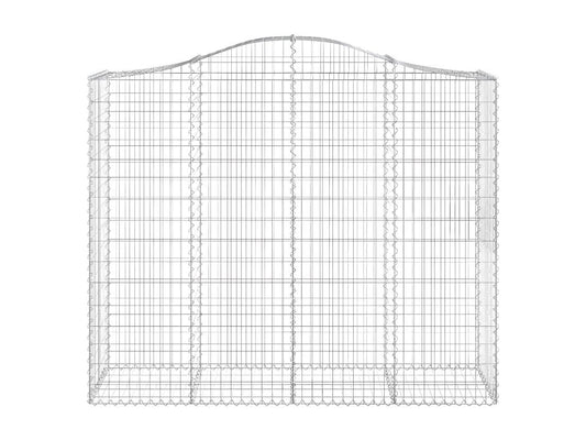 Paniers à gabions arqués 11 pièces 200x50x160/180 cm Fer renforcé