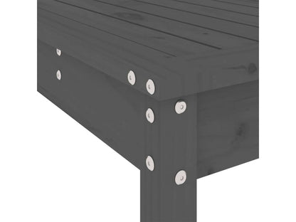 Ensemble de bar de jardin 5 pièces gris bois de pin massif