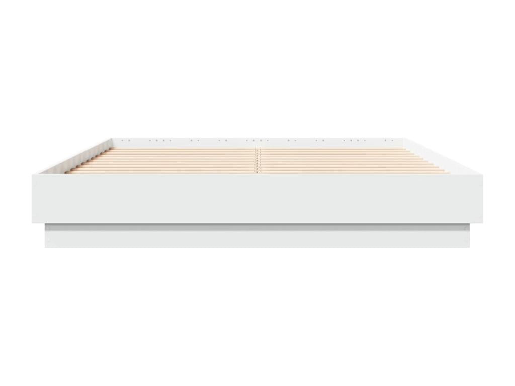 Cadre de lit Blanc 120x190 bois d'ingénierie