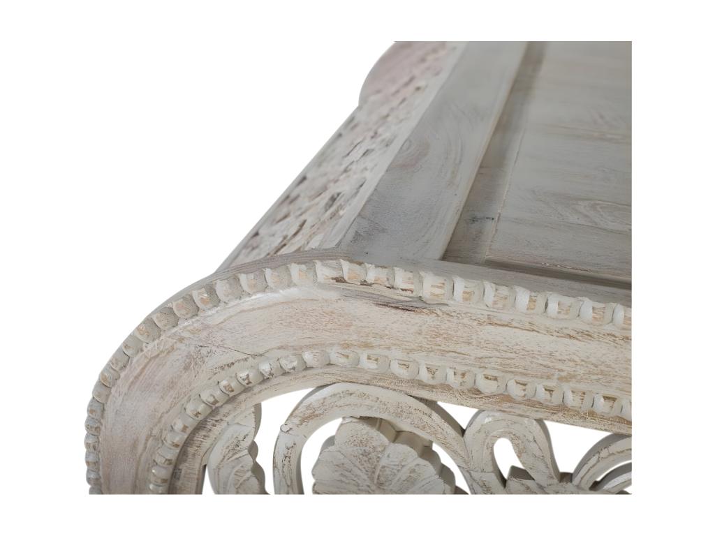 Table basse en bois blanc 120x90x46cm - Vertchez