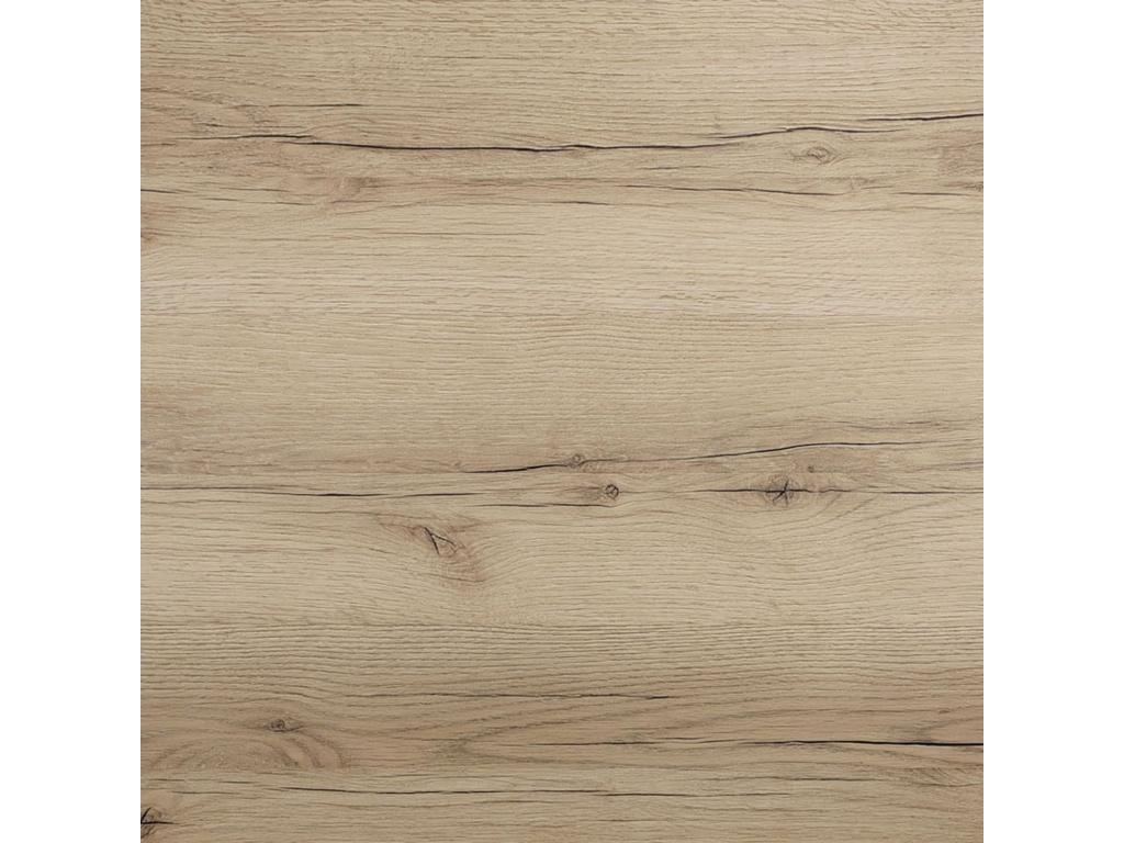 Table 120x70 cm - Pied rond blanc chêne Meublita