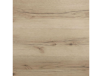 Table 120x70 cm - Pied rond blanc chêne Meublita