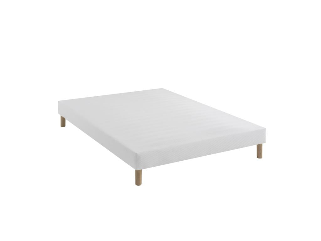Sommier tapissier blanc 15 cm Constellation - Meublita 160x200