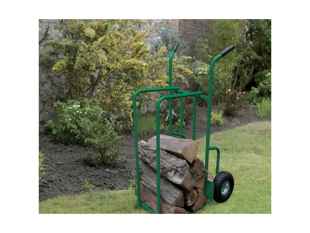 Chariot à b?ches jusqu'à 250kg en acier laqué