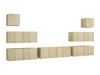 Ensemble de meubles armoire bois marron 100x30x30 cm 02 0024336