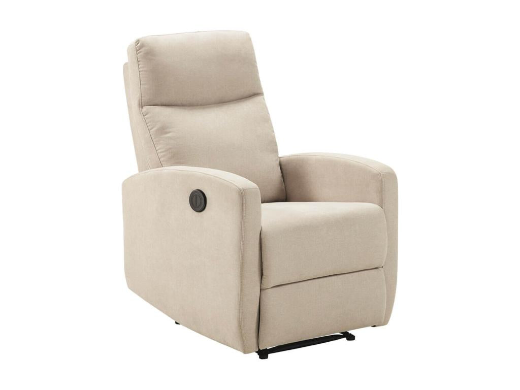 Meublita - Fauteuil Meublita Electrique Tissu Ivoire