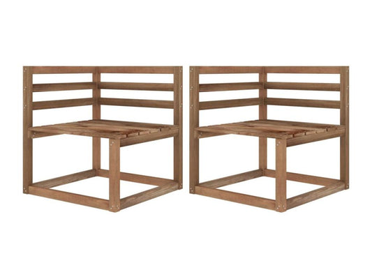 Canapé palette de jardin 2 places et coussin blanc crème Pinède