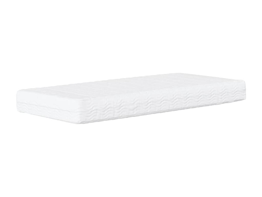 Lit avec matelas gris foncé 80x200 cm tissu