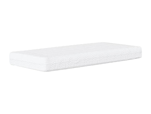 Lit avec matelas gris foncé 80x200 cm tissu