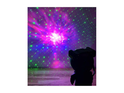 Projecteur / enceinte Astronaute noir-or