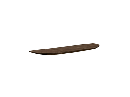 étagère arrondie en bois de sapin flottant marron 100x3.2cm - Vertchez