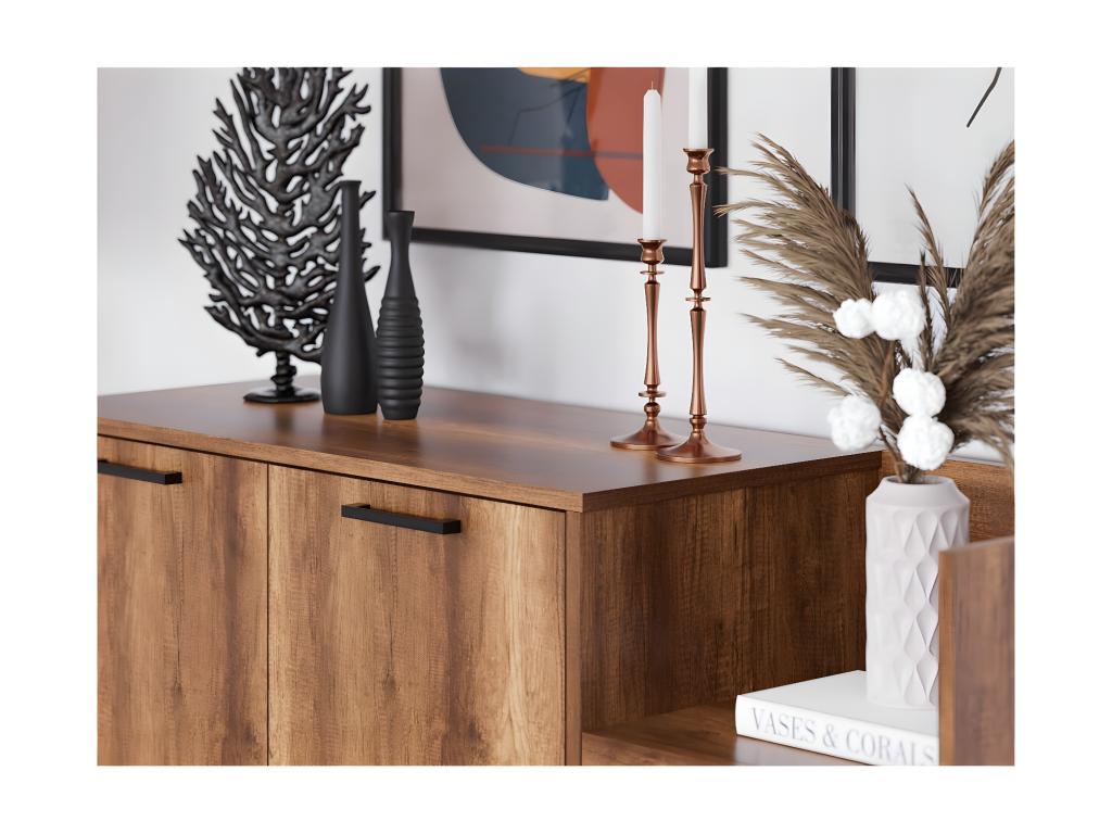 Armoire à Usages Multiples Vertchez Noyer 140x45x80 cm Vertchez