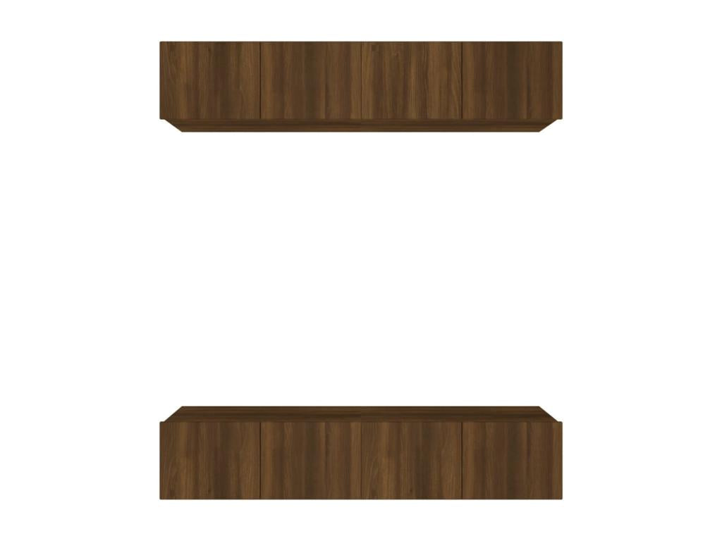 Meubles TV 4 pcs chêne marron 80x30x30 cm bois ingénierie