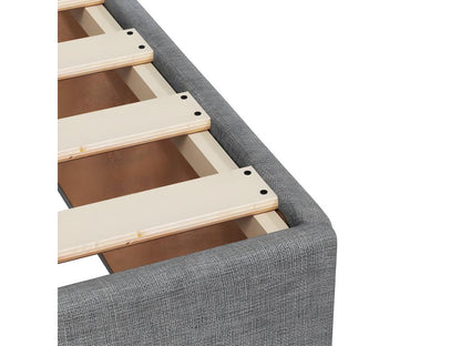 Cadre de lit Gris clair 100x200 cm Tissu