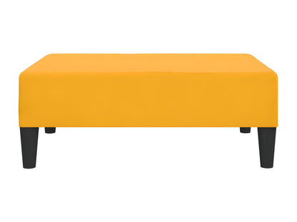 Repose-pied Jaune 78x56x32 cm Velours