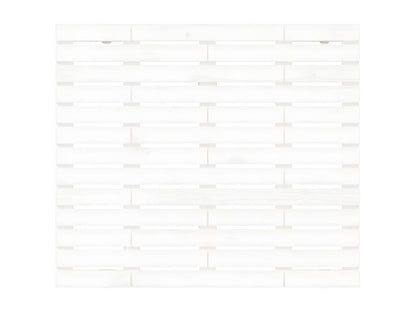 Tête de lit murale Blanc 146x3x91,5 cm Bois massif de pin