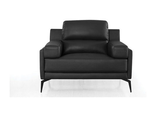 Fauteuil cuir Design Vertchez Noir