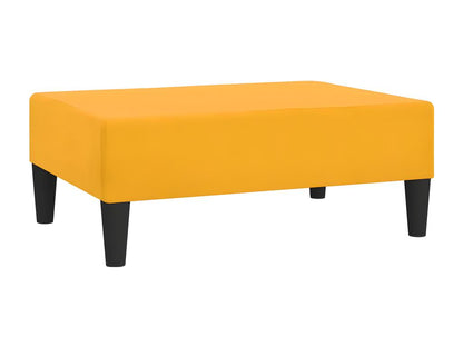 Repose-pied Jaune 78x56x32 cm Velours