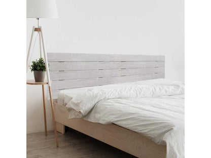 Vertchez Tête de Lit en Bois DM Recyclé Double Style Palette Horizontale 190x46cm Lits 190 - Arctique