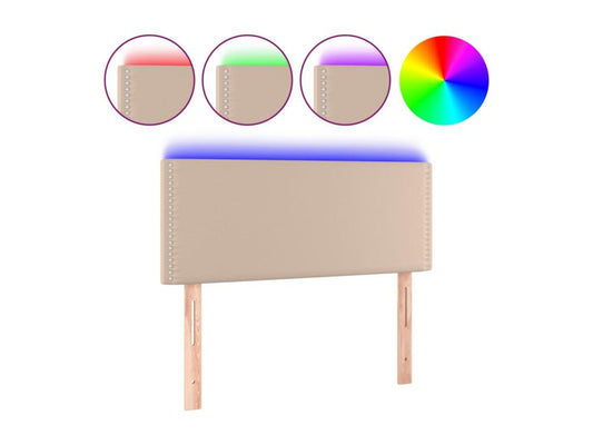 Tête de lit à LED Cappuccino 80x5x78/88 cm Similicuir