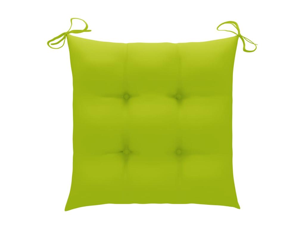 Chaises pliables de jardin 2 pièces avec coussins Vertchez