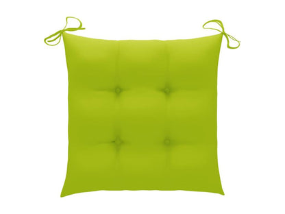 Chaises pliables de jardin 2 pièces avec coussins Vertchez