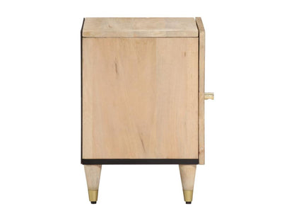 Tables de chevet 2 pcs 40x33x46 cm Bois de manguier solide