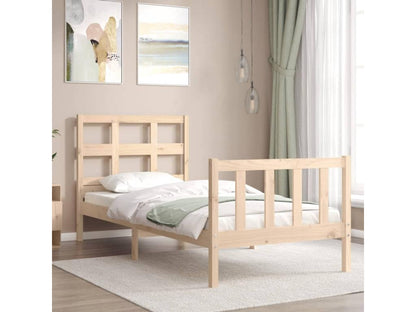 Cadre de lit sans matelas 90x200 cm bois de pin massif