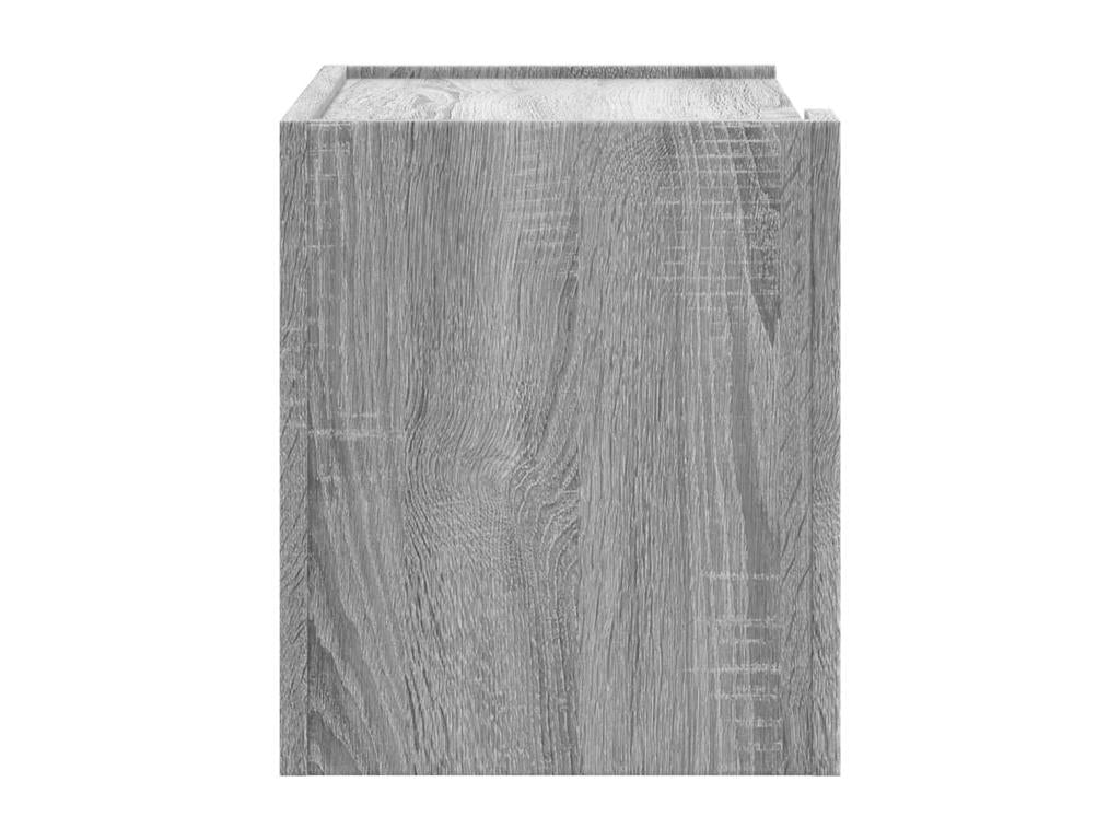 Meublita Premium - Table de chevet murale Meublita gris 45x30x35 cm