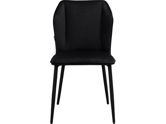 Chaise de salle à manger 2 Pack Noir