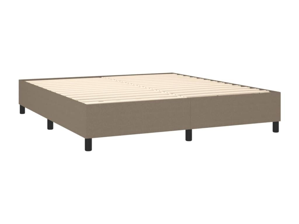 Lit à sommier tapissier avec matelas Meublita 160x200 Tissu 3