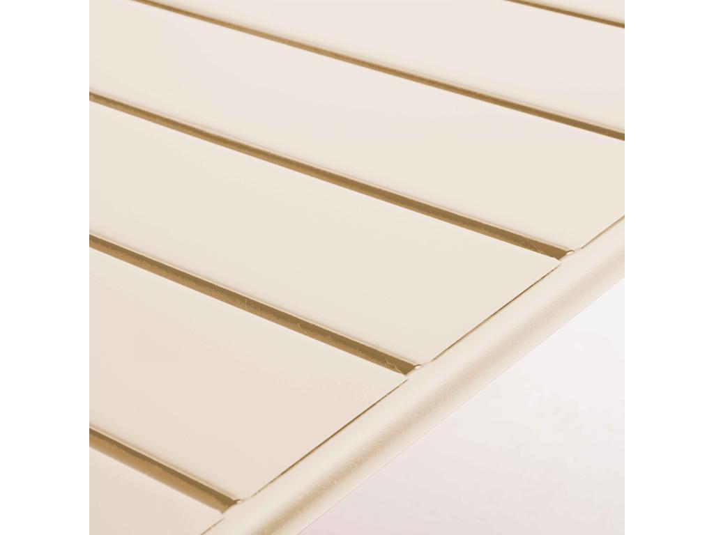 Canapé de jardin en métal ivoire - Meublita