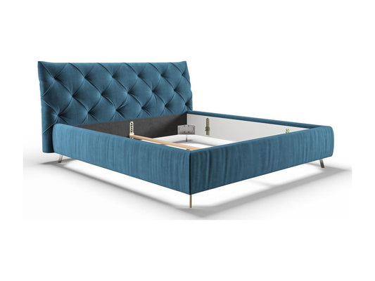 Lit - Pétrole Velours - Meublita