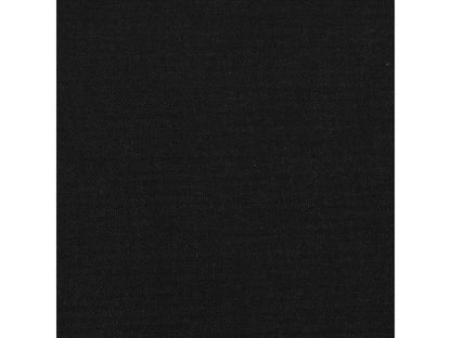 Tête de lit avec oreilles Noir 203x16x118/128 cm Tissu
