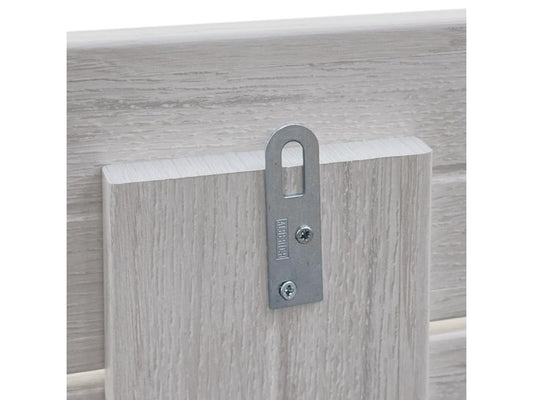 Vertchez Tête de Lit en Bois DM Recyclé Double Style Palette Horizontale 190x46cm Lits 190 - Arctique