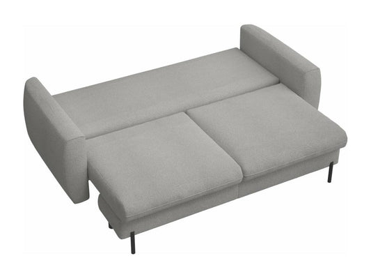 Canapé convertible 3 places - en bouclette gris - Vertchez