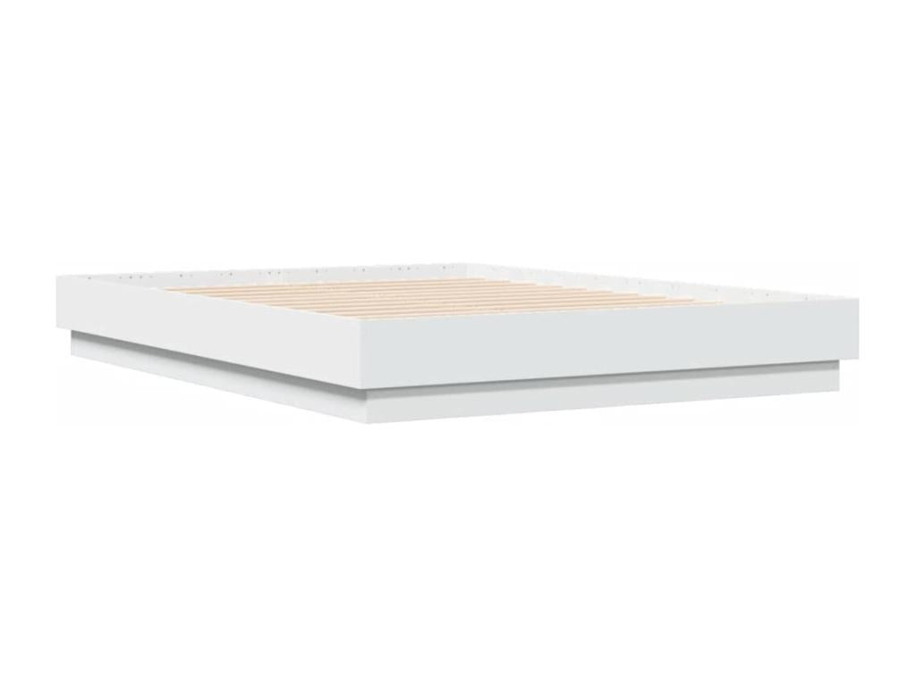 Cadre de lit Blanc 120x190 bois d'ingénierie