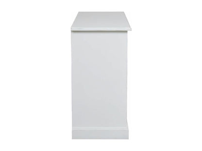 Bas De Buffet 2 Portes 4 Tiroirs Meublitaérieurs Bois-MDF Blanc - Meublita Island Meublita